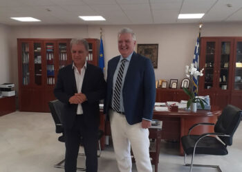 18.8.25 συνάντηση Γραμματέα Δρ. Ιωάννη Σάββα με τον Περιφερειάρχη Δυτικής Μακεδονίας Γιώργο Αμανατίδη