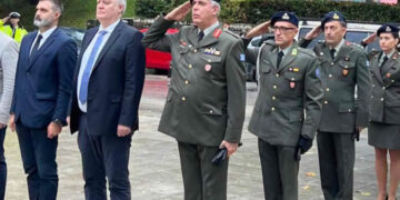 Κατάθεση στεφάνου από τον Γραμματέα